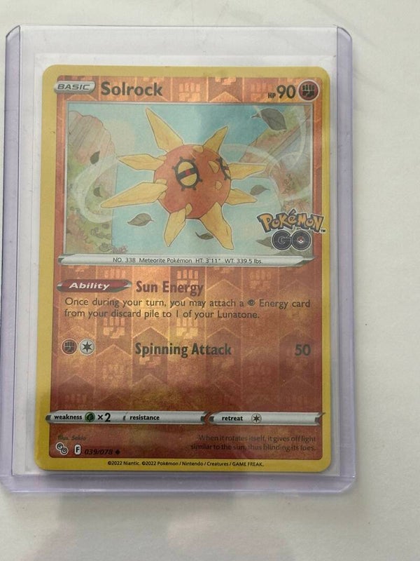 Solrock 039/078 - Pokémon GO Expansion (Reverse Holo)