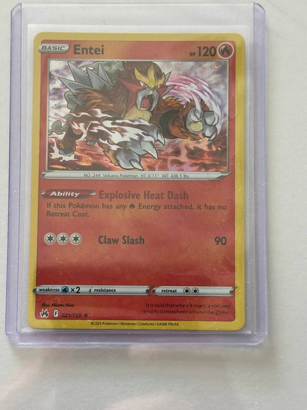 Entei 021/159 - Crown Zenith (Rare)