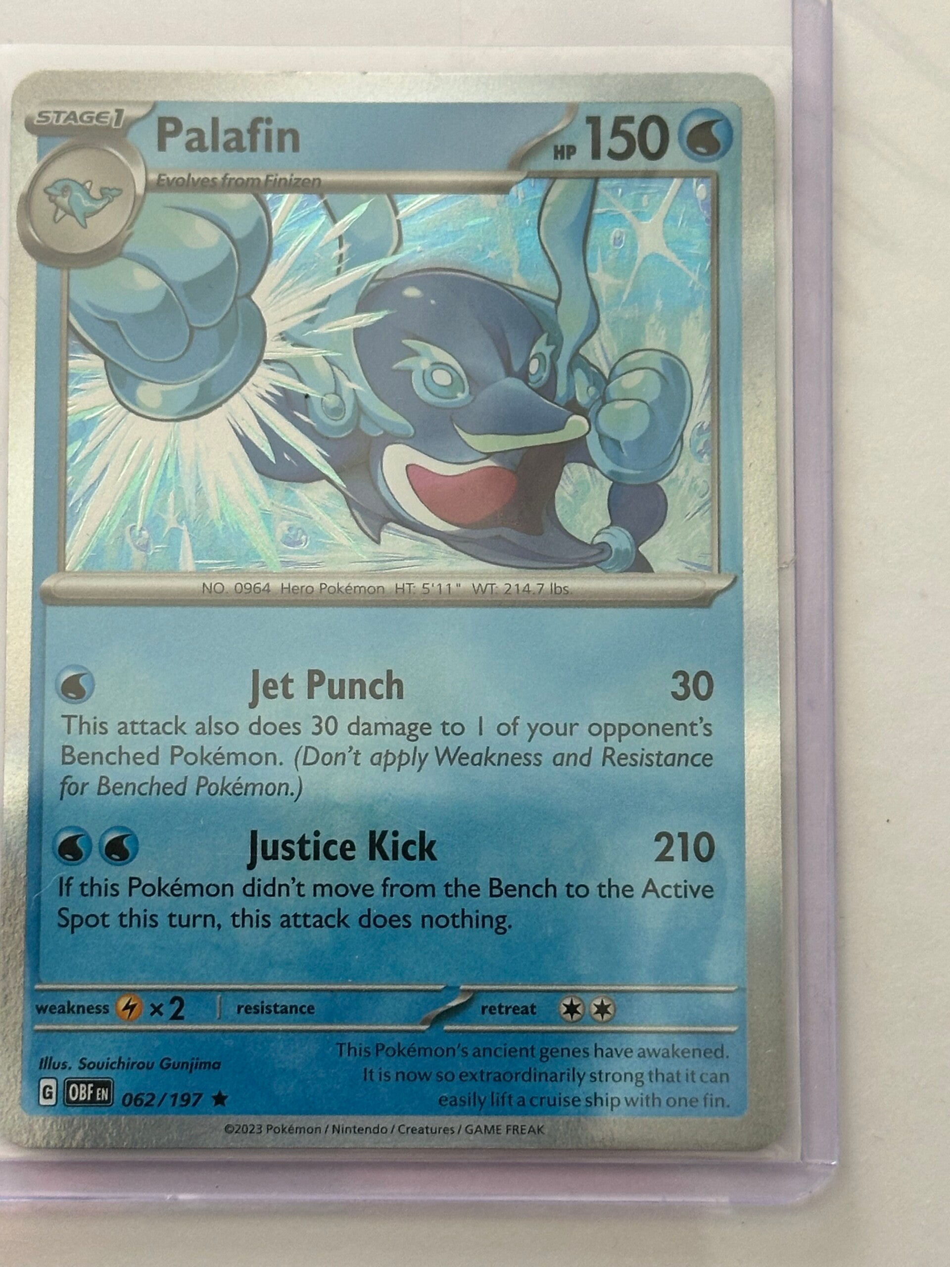 Palafin 062/197 - Obsidian Flames (Rare Holofoil)