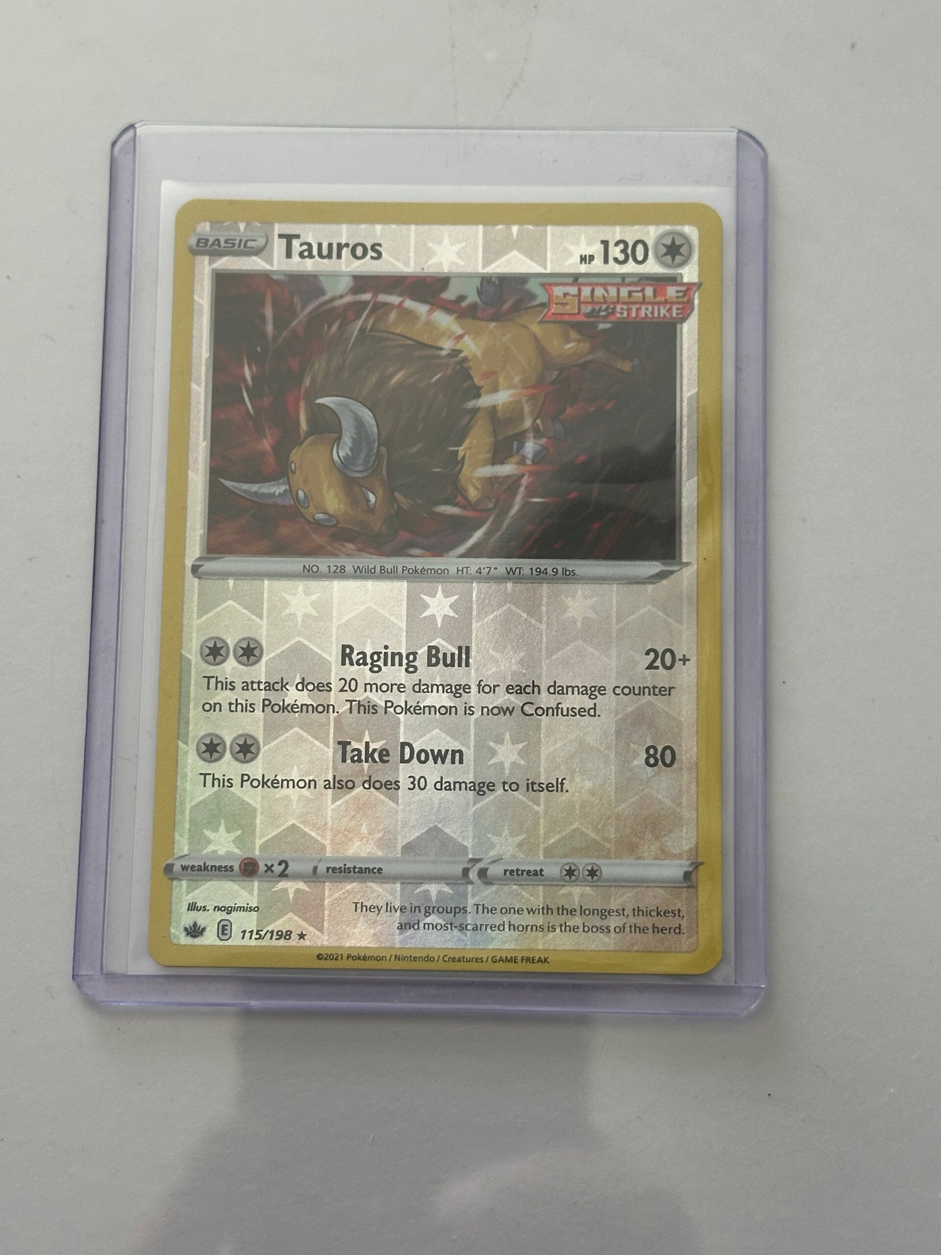 Tauros 115/198 - Chilling Reign (Reverse Holo)