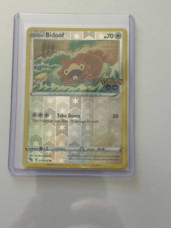Bidoof 059/078 - Pokémon GO (Reverse Holo)