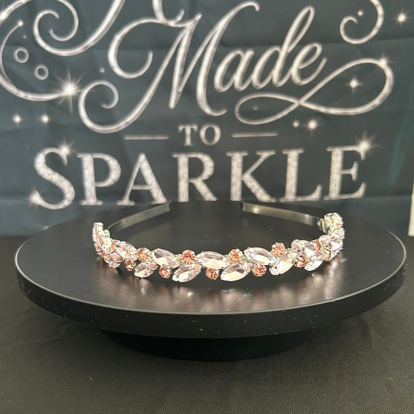 Pink sparkly headbands