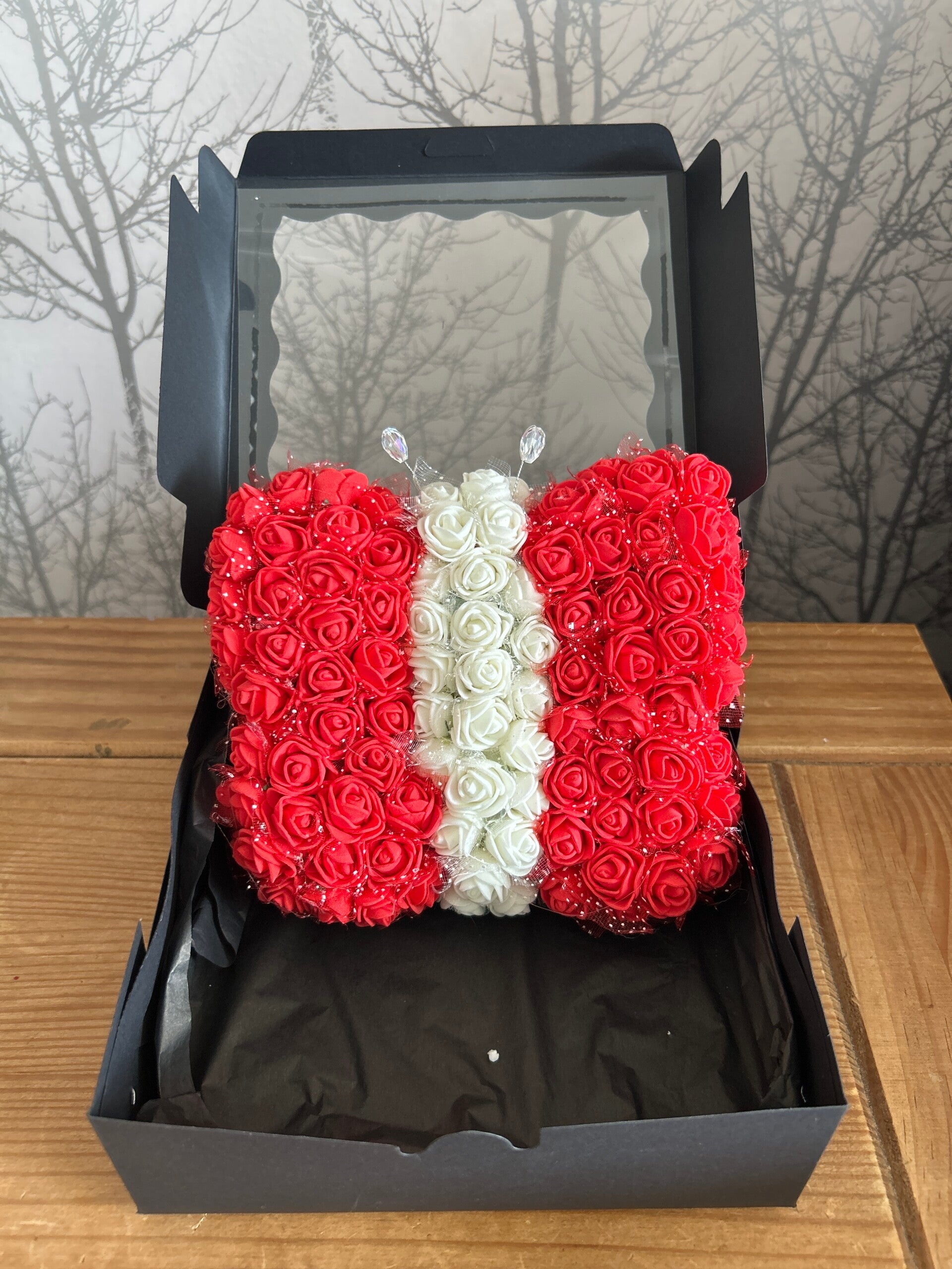 Red rose butterfly