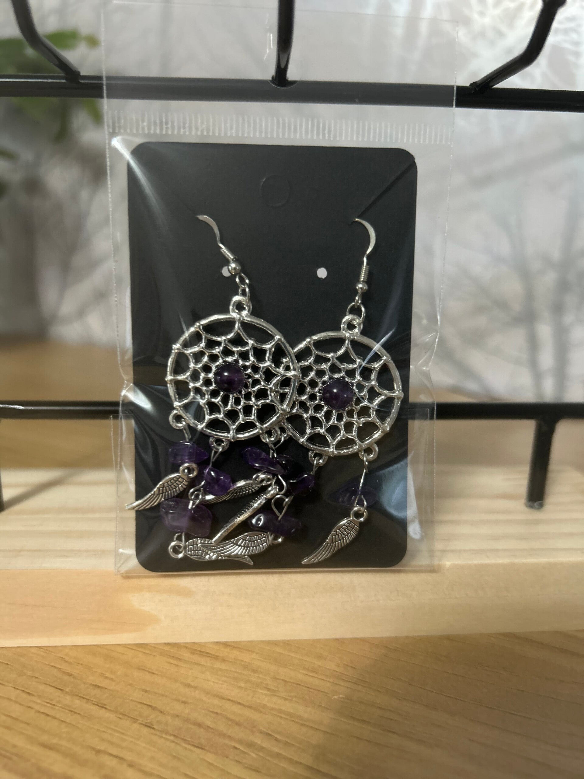 Dream catcher earrings