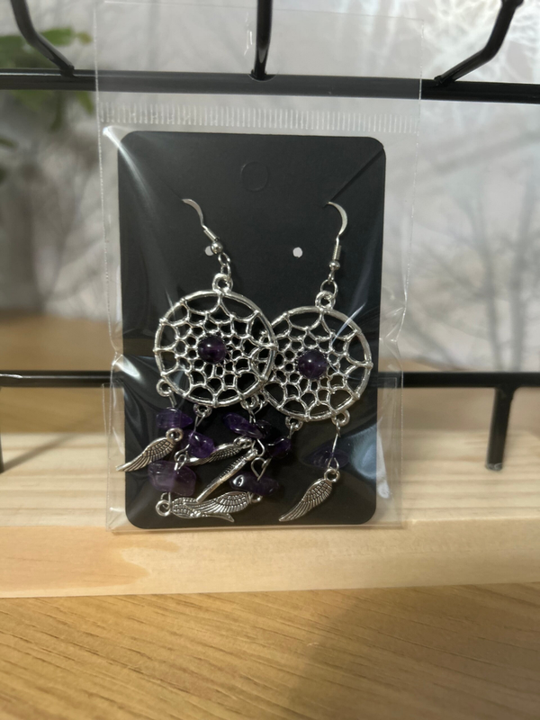 Dream catcher earrings