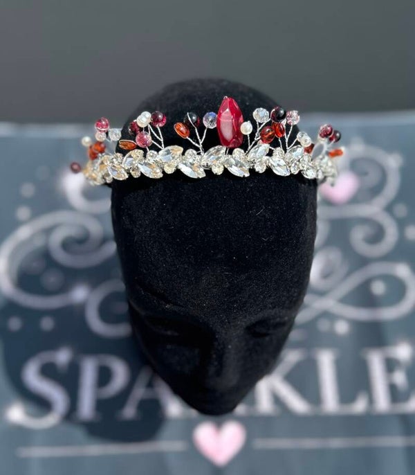 Red beaded Tiara