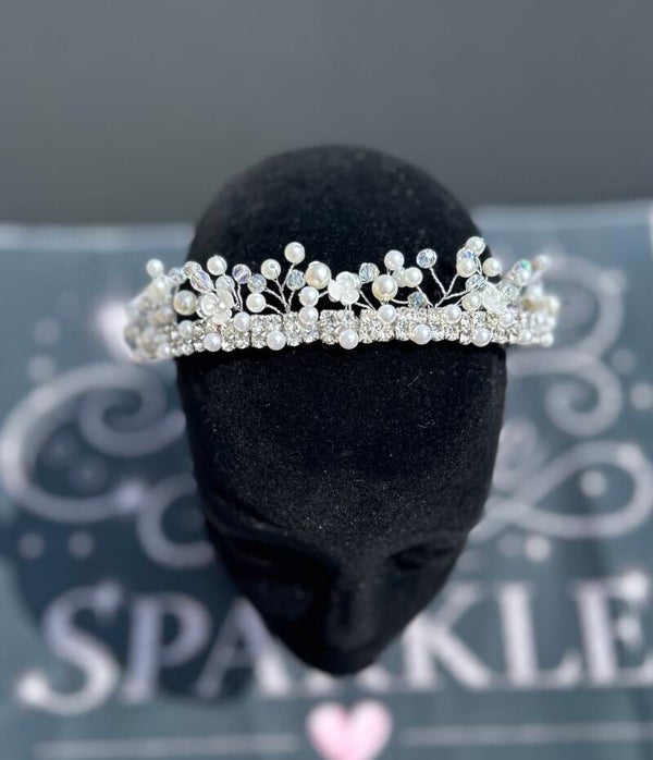 Sparkly pearl effect Tiara