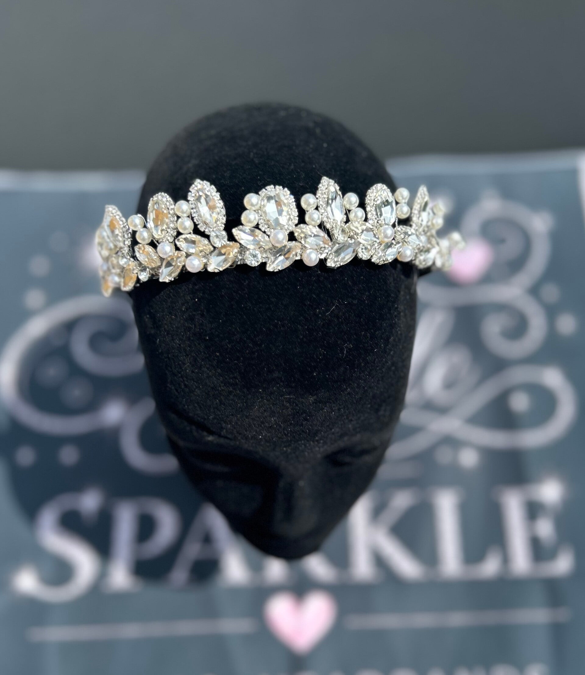 Silver sparkly Tiara
