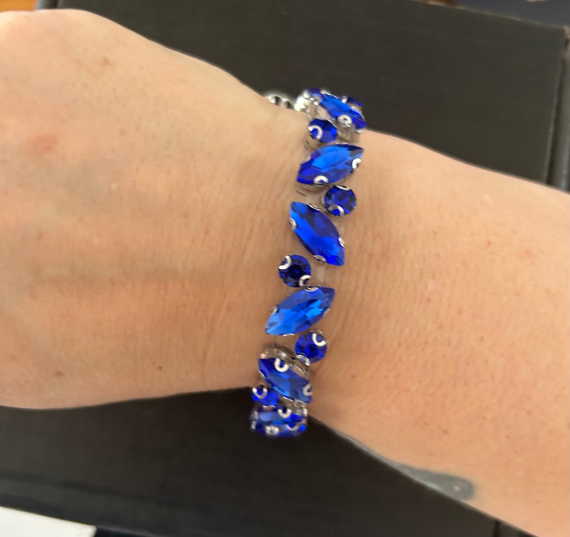 Handmade blue bracelet