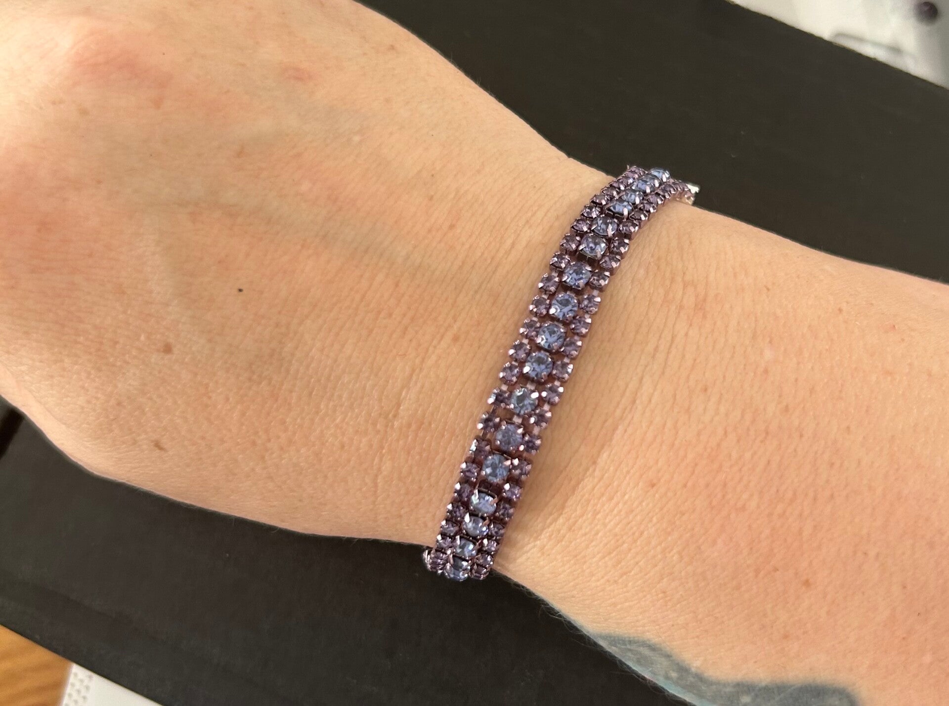 Handmade purple bracelet