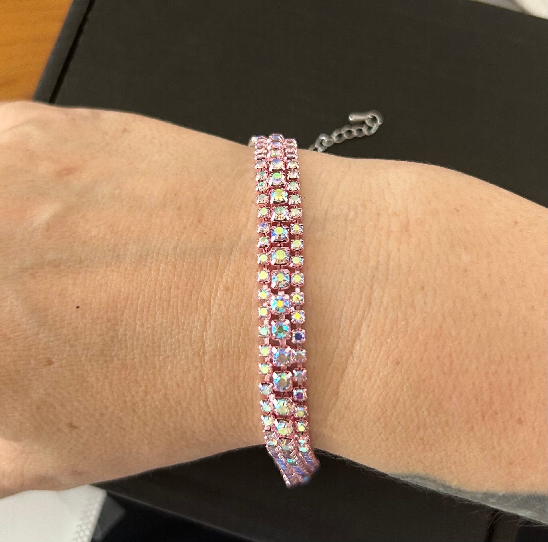 Handmade pink bracelet