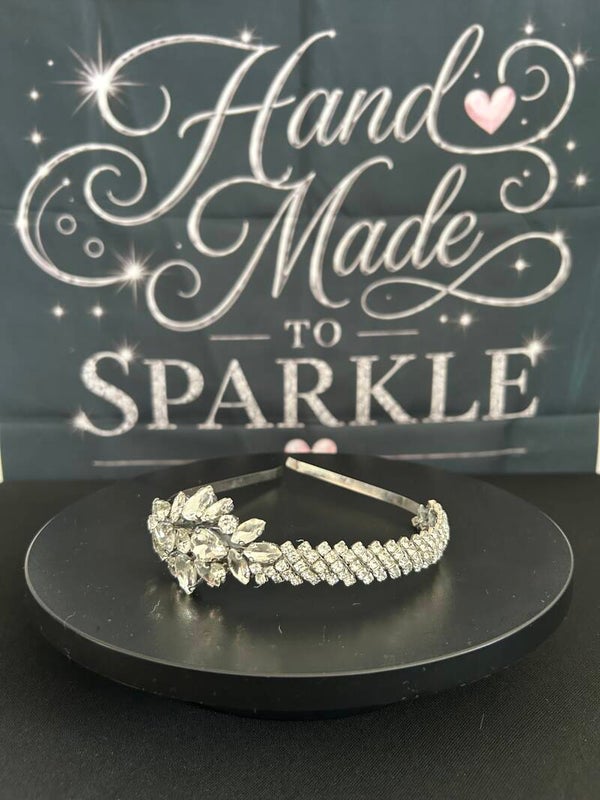 Silvery sparkly headband