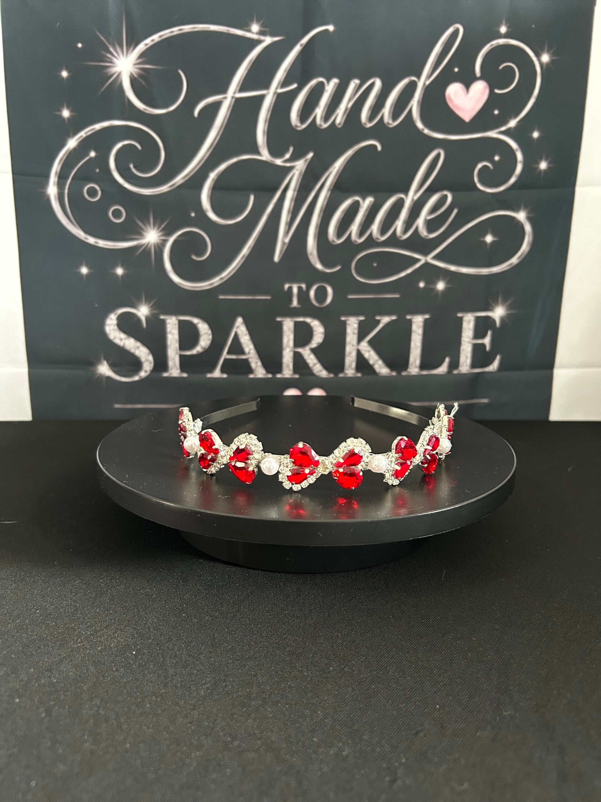Red bow headband