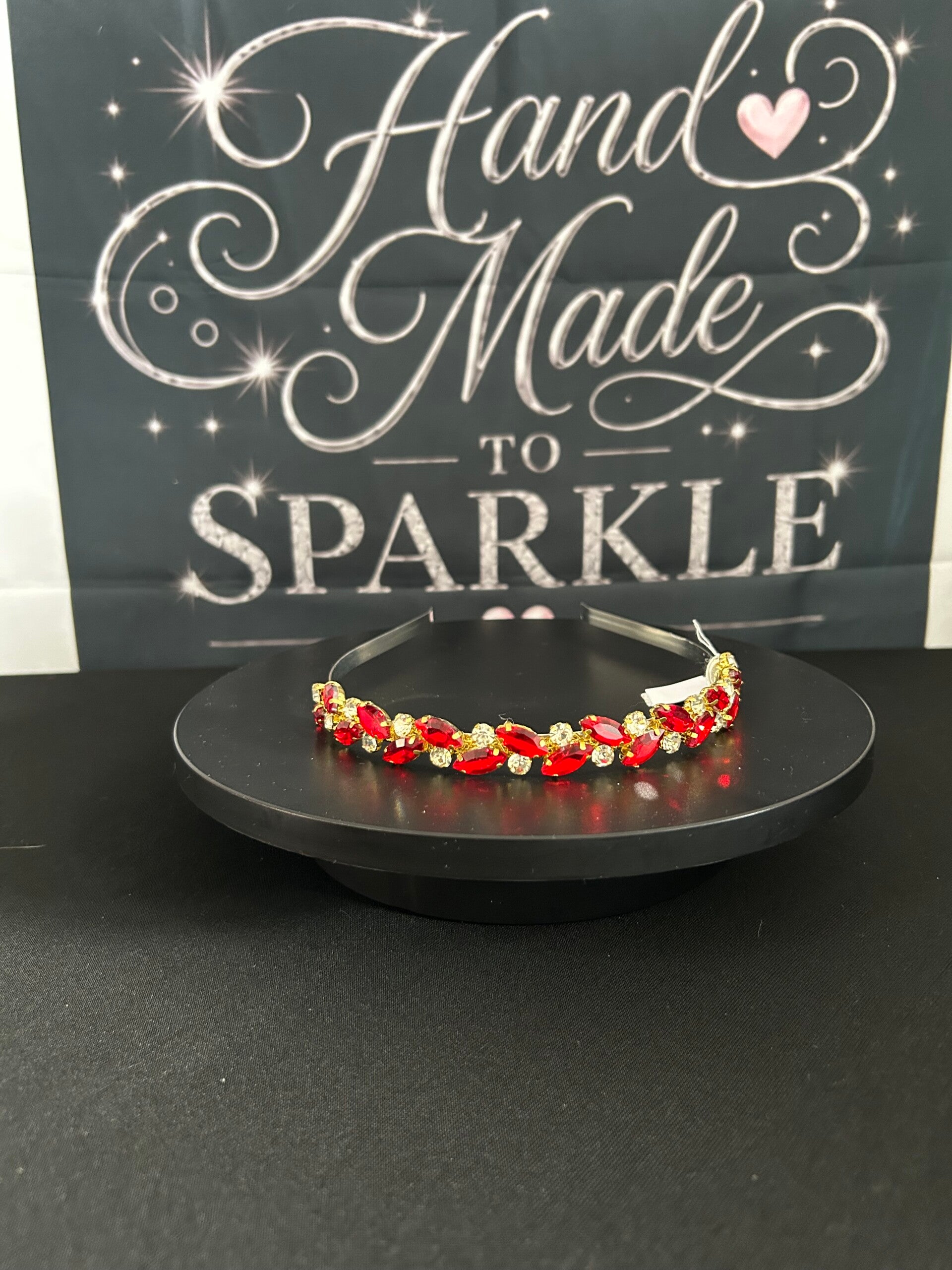 Red and gold headband