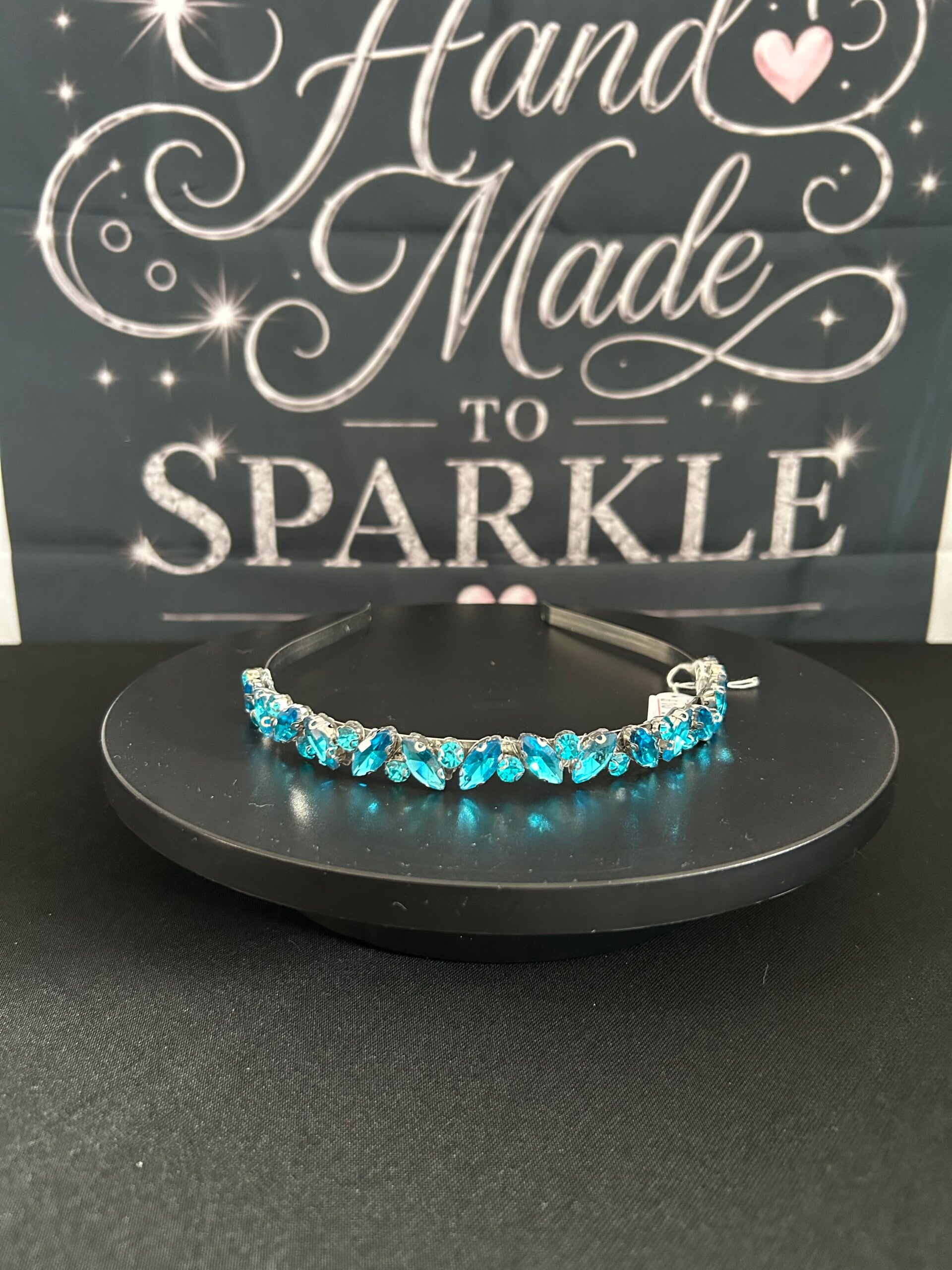 Thin light blue headband