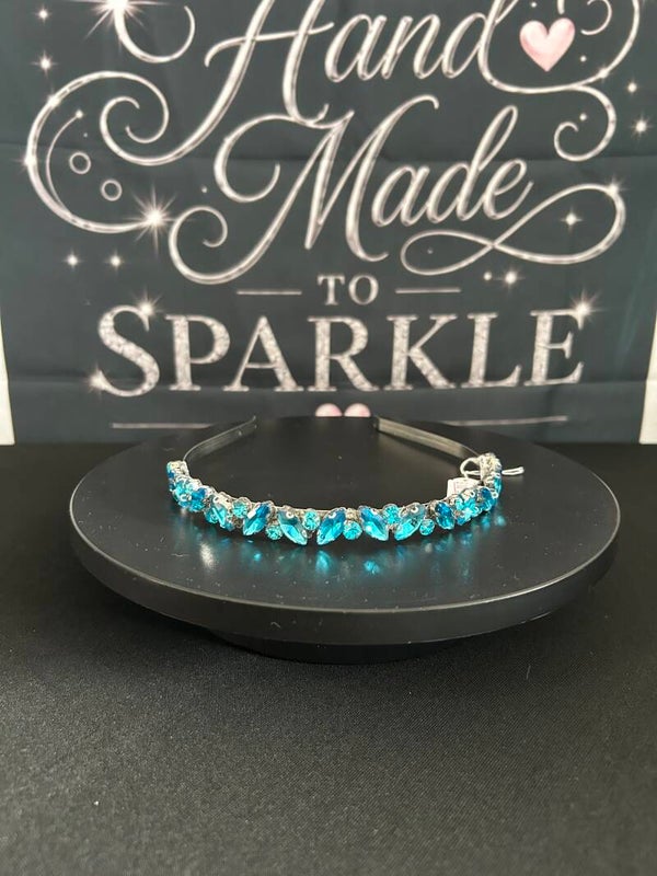 Thin light blue headband