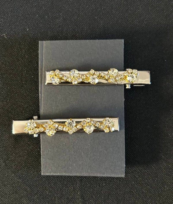 Gold hair clips
