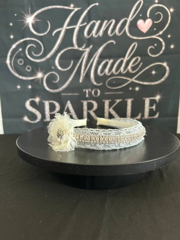 Cream lace headband