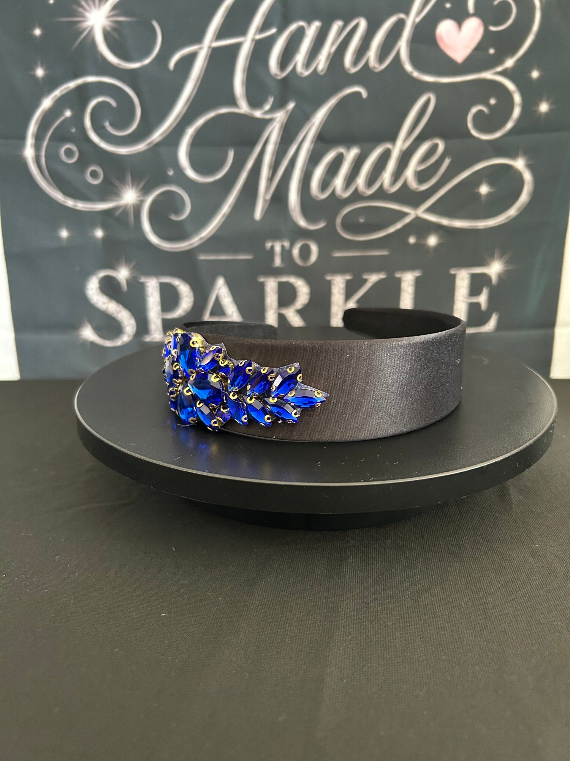 Black and blue headband