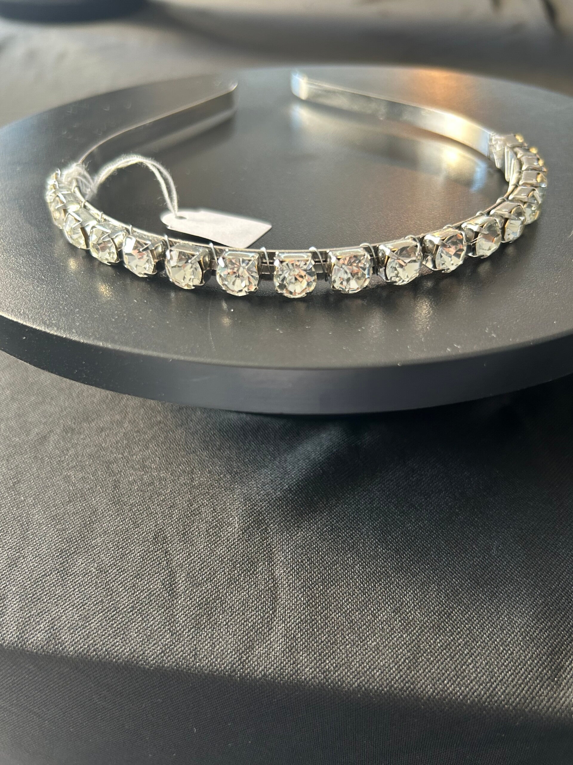 Silver beaded headband