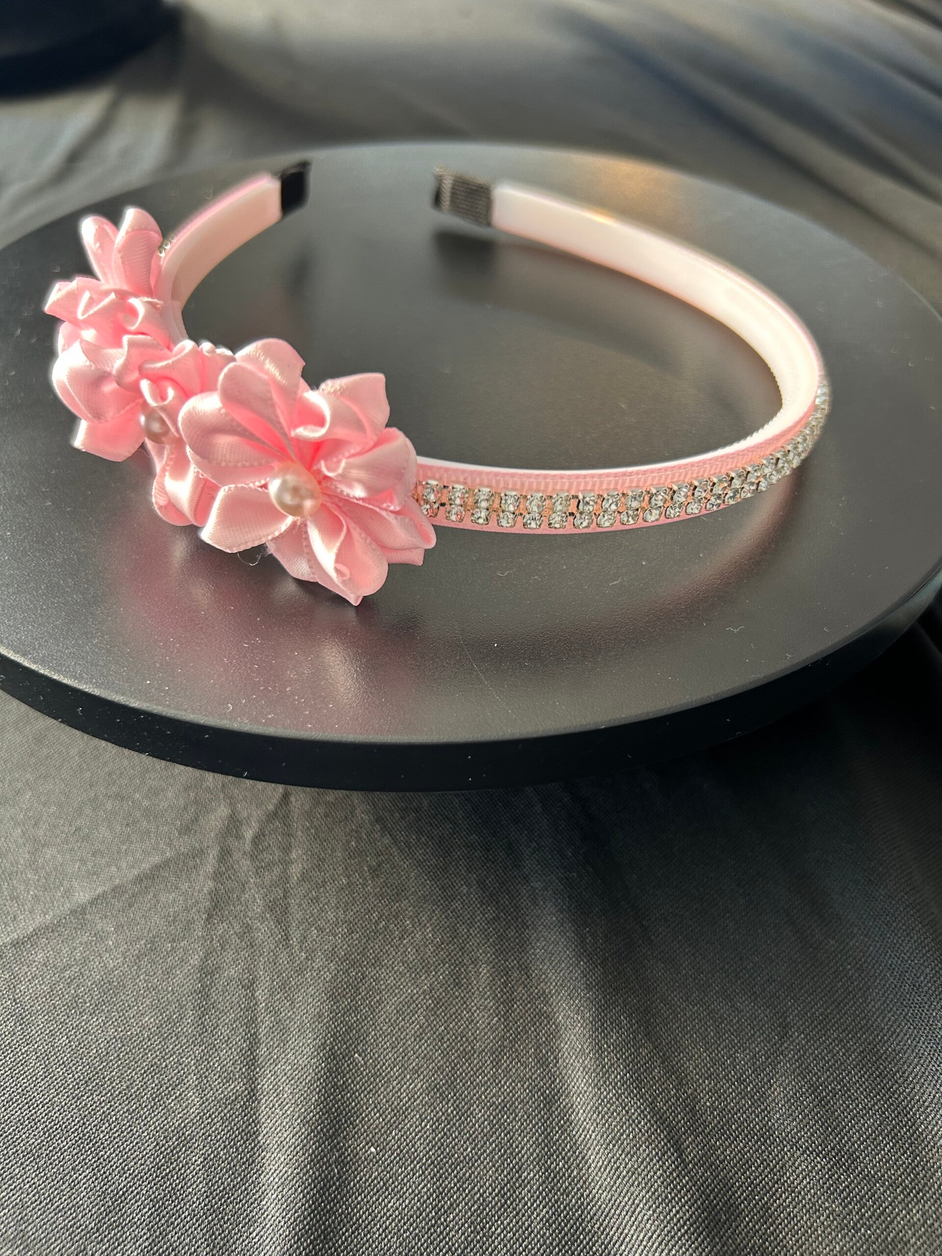 Light pink flower headband