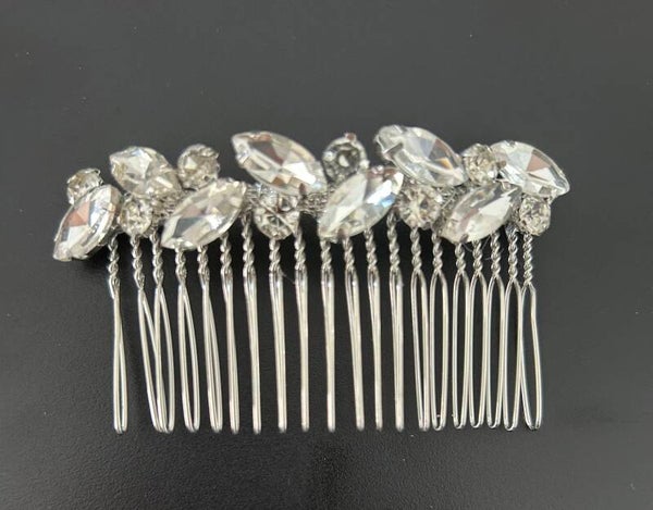 Silver hair comb