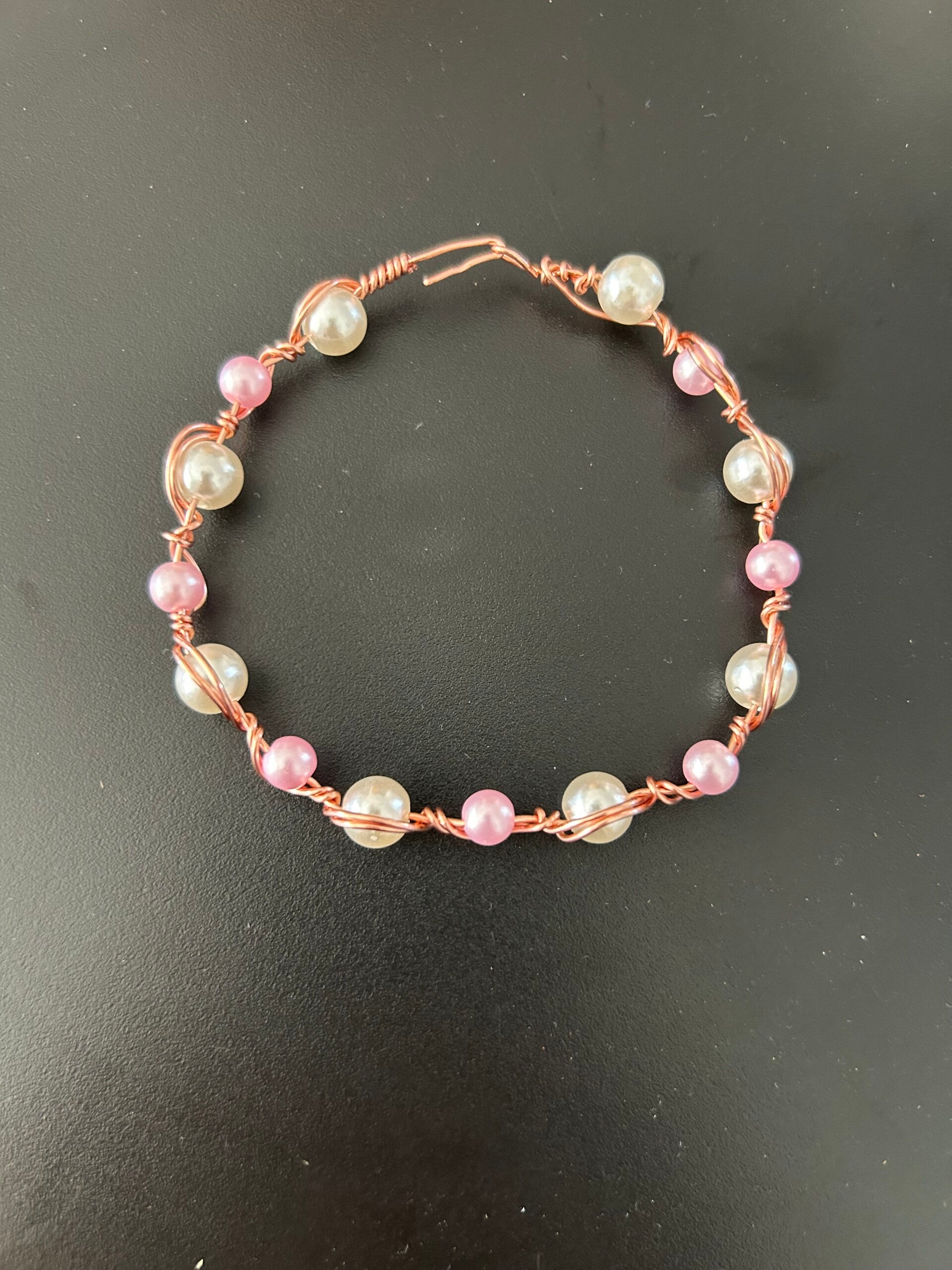 Pink and white