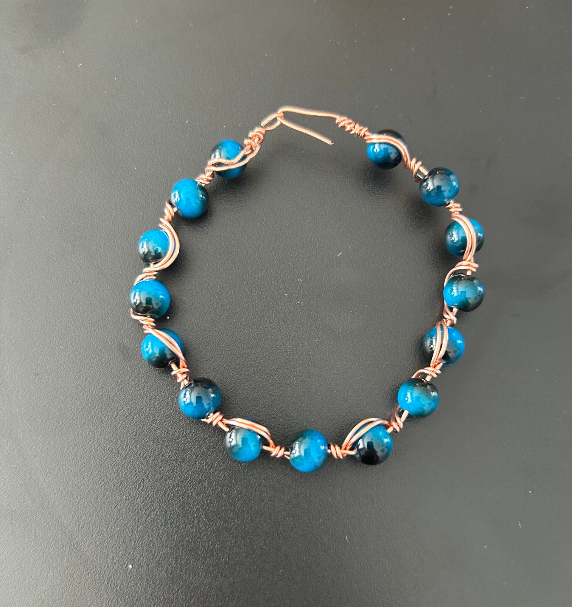 Blue beads
