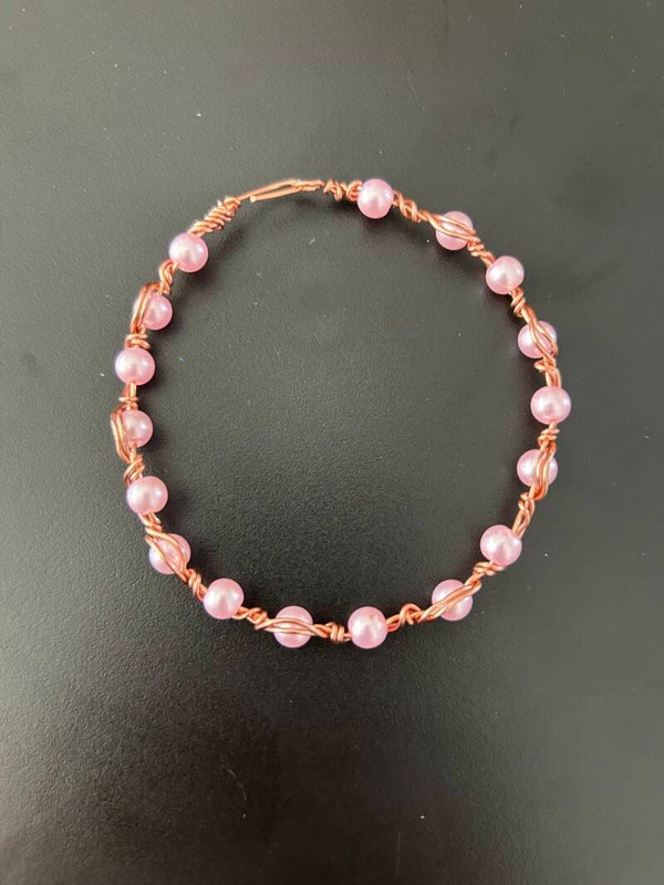 Pink small beads