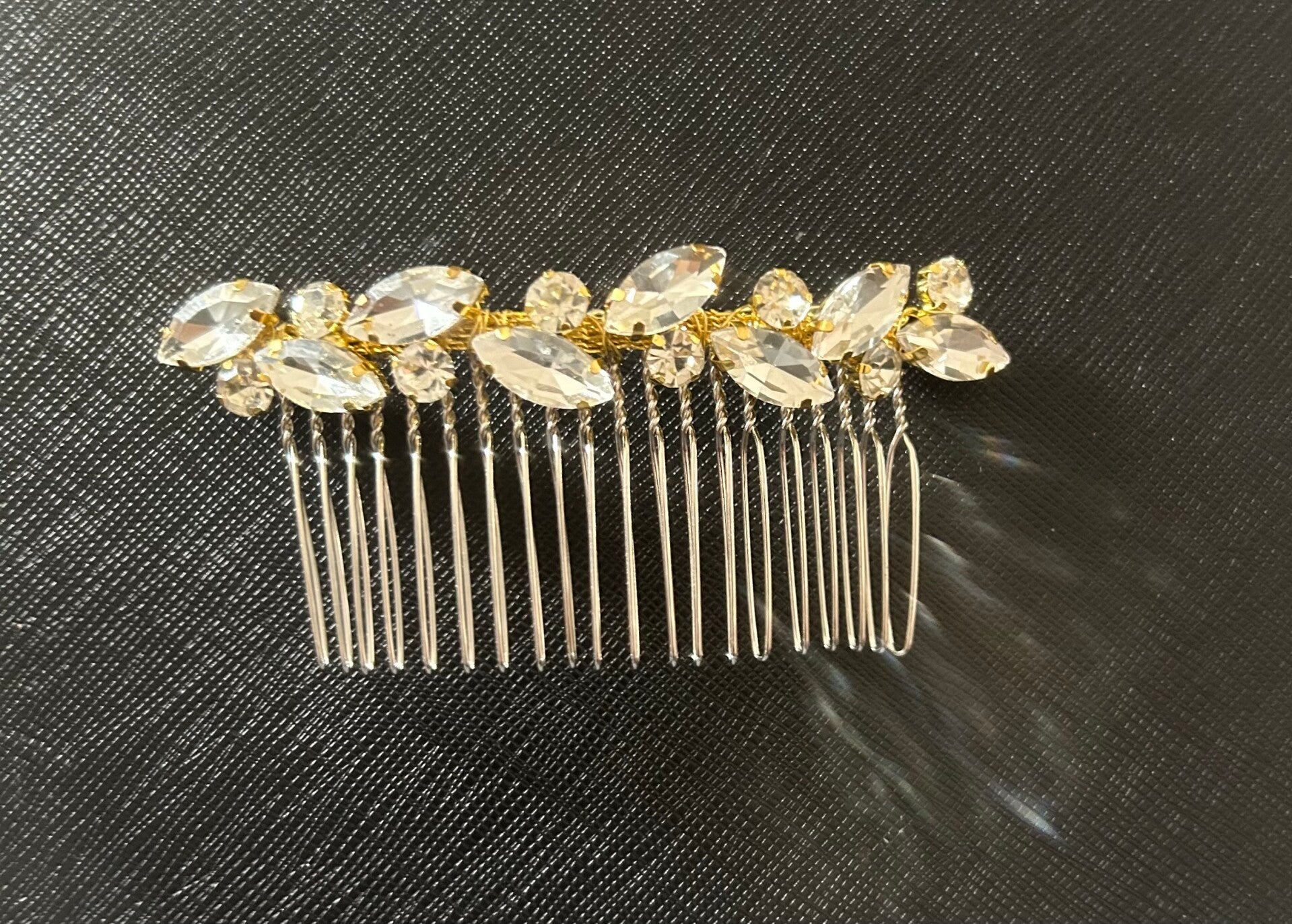 Gold/ silver hair comb