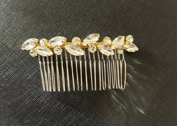 Gold/ silver hair comb
