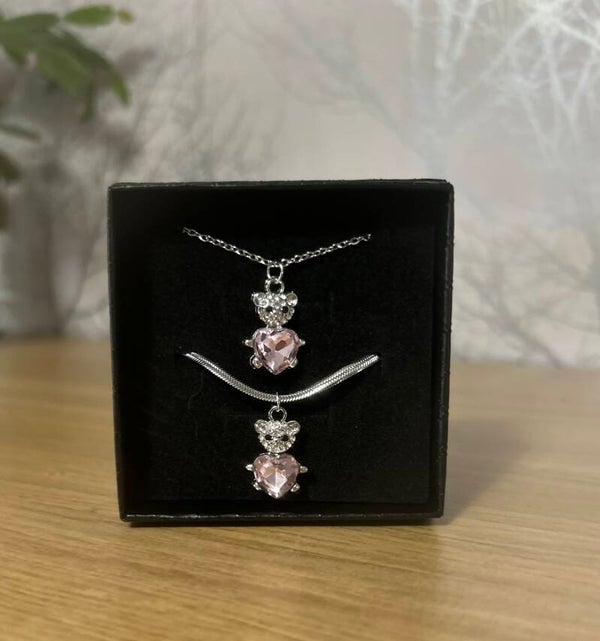Pink bear set