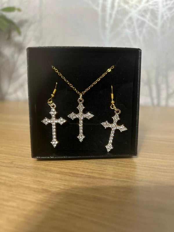 Sparkly cross set
