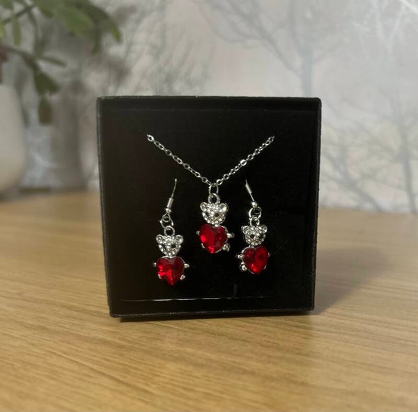 Red and silver bear set