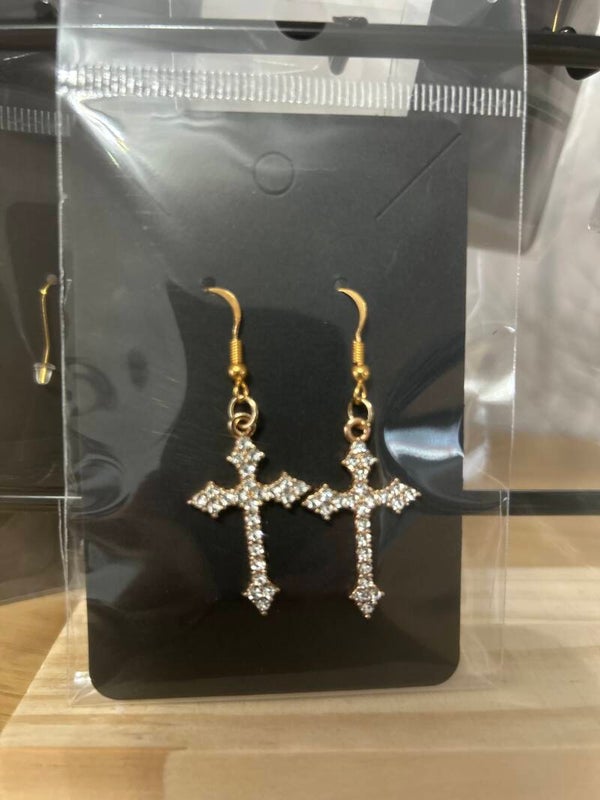 Beautiful cross earrings