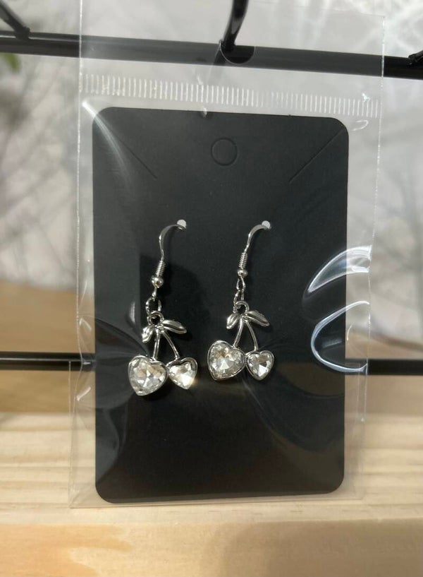Beautiful silver cherry earrings