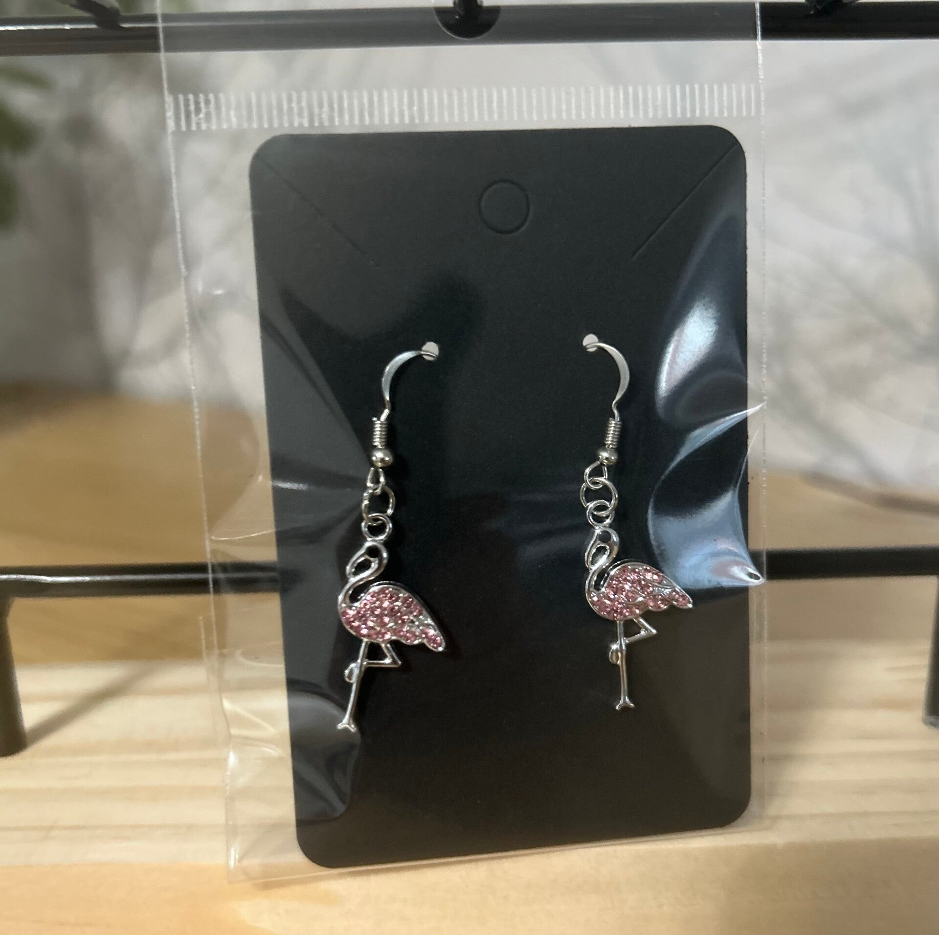 Flamingo earrings