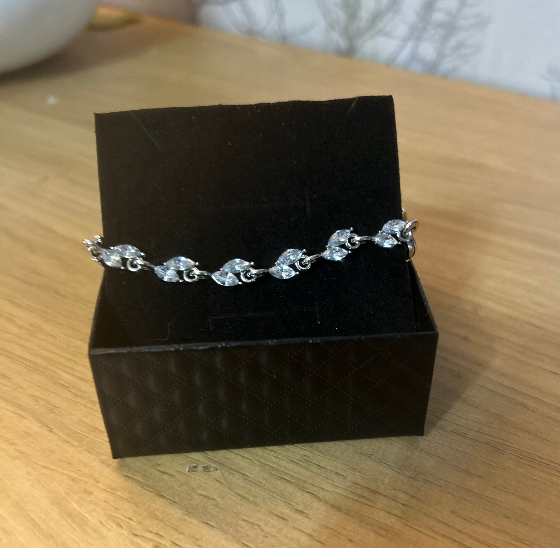 Silver effect bracelet