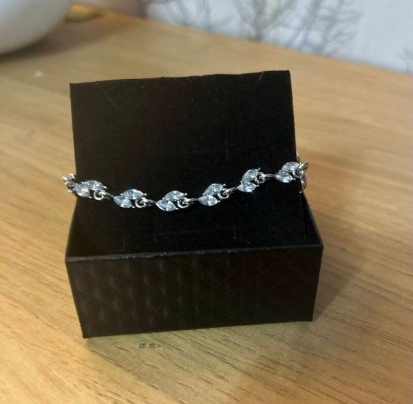 Silver effect bracelet