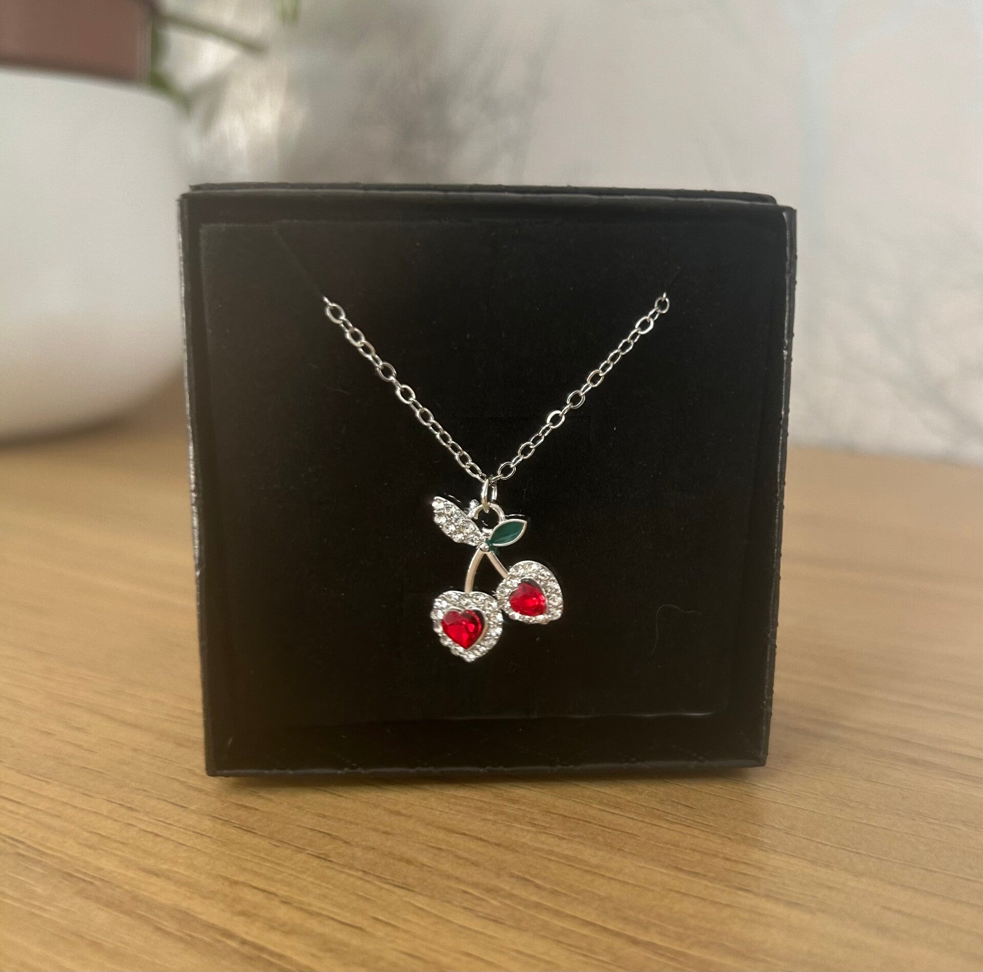 Red sparkly cherries