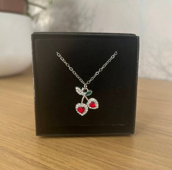 Red sparkly cherries