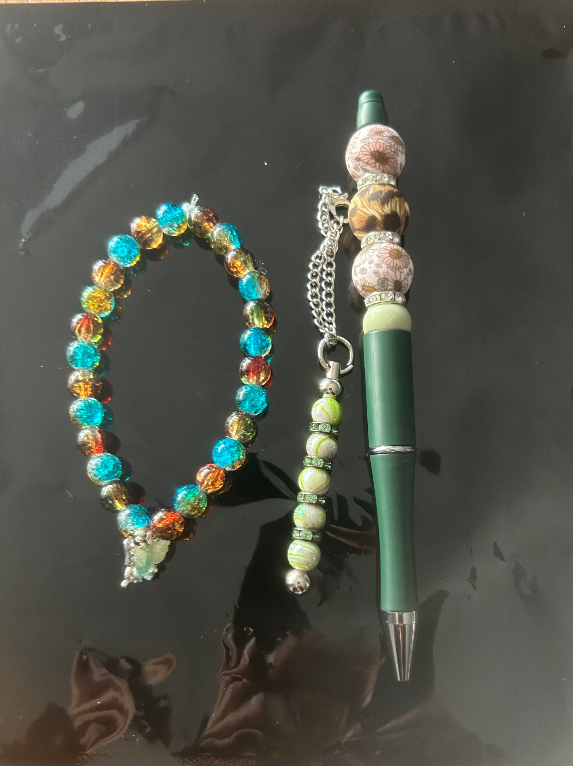 Green pen set