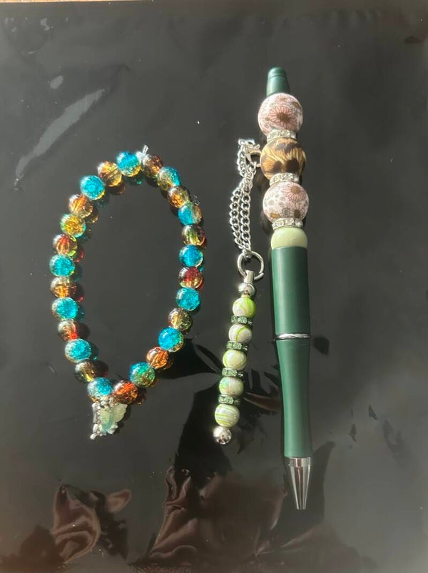 Green pen set