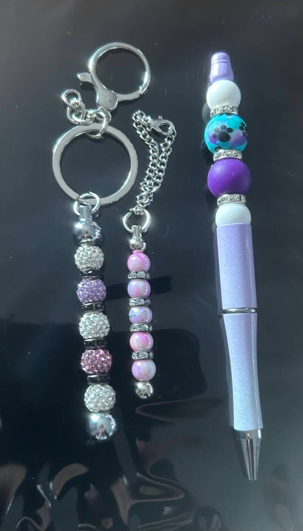 Purple sparkly set