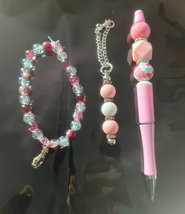 Pink bear set