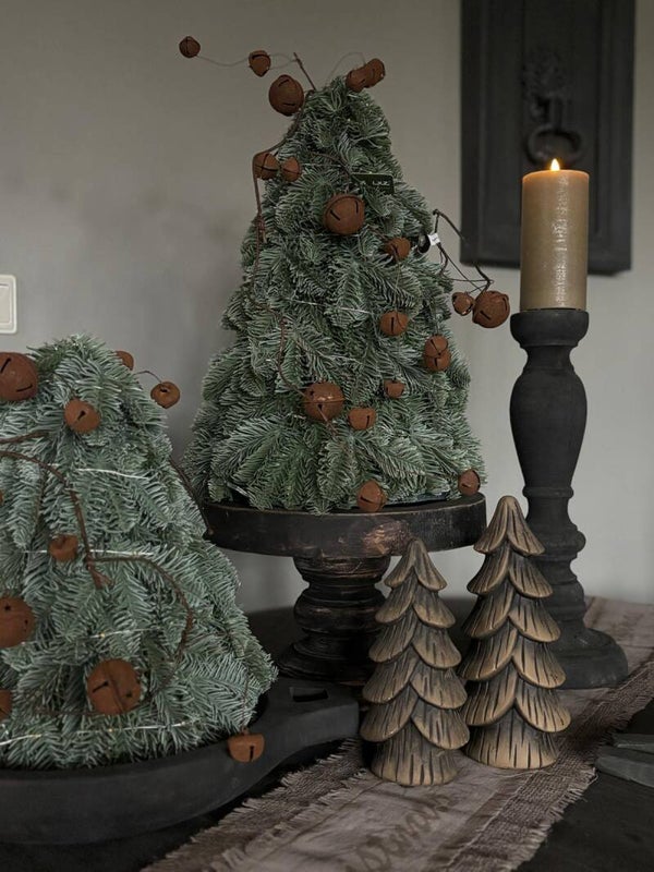 Roestkleurige Kerstbelletjestak