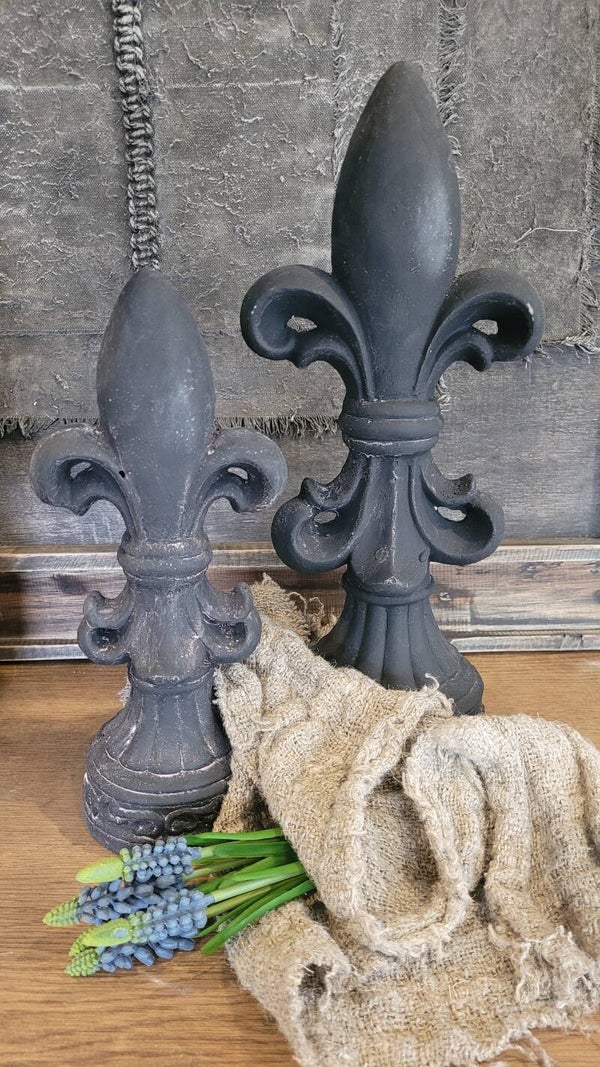 Ornament fleur de lis "zwart"