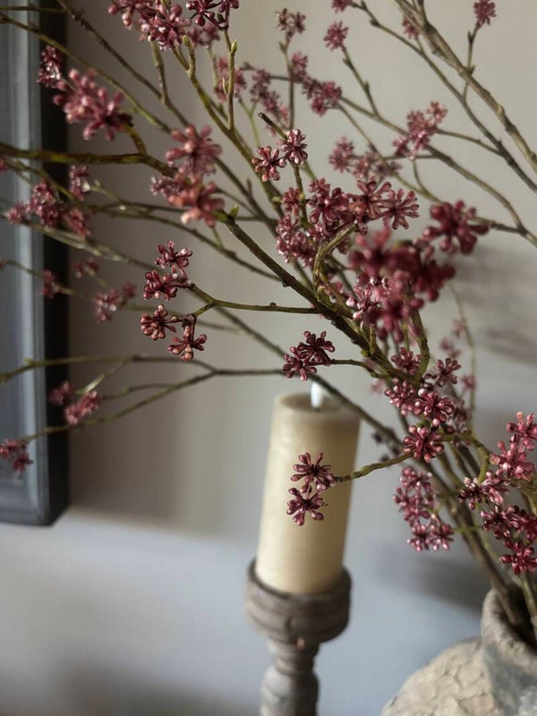 Flower Spray Burgundy