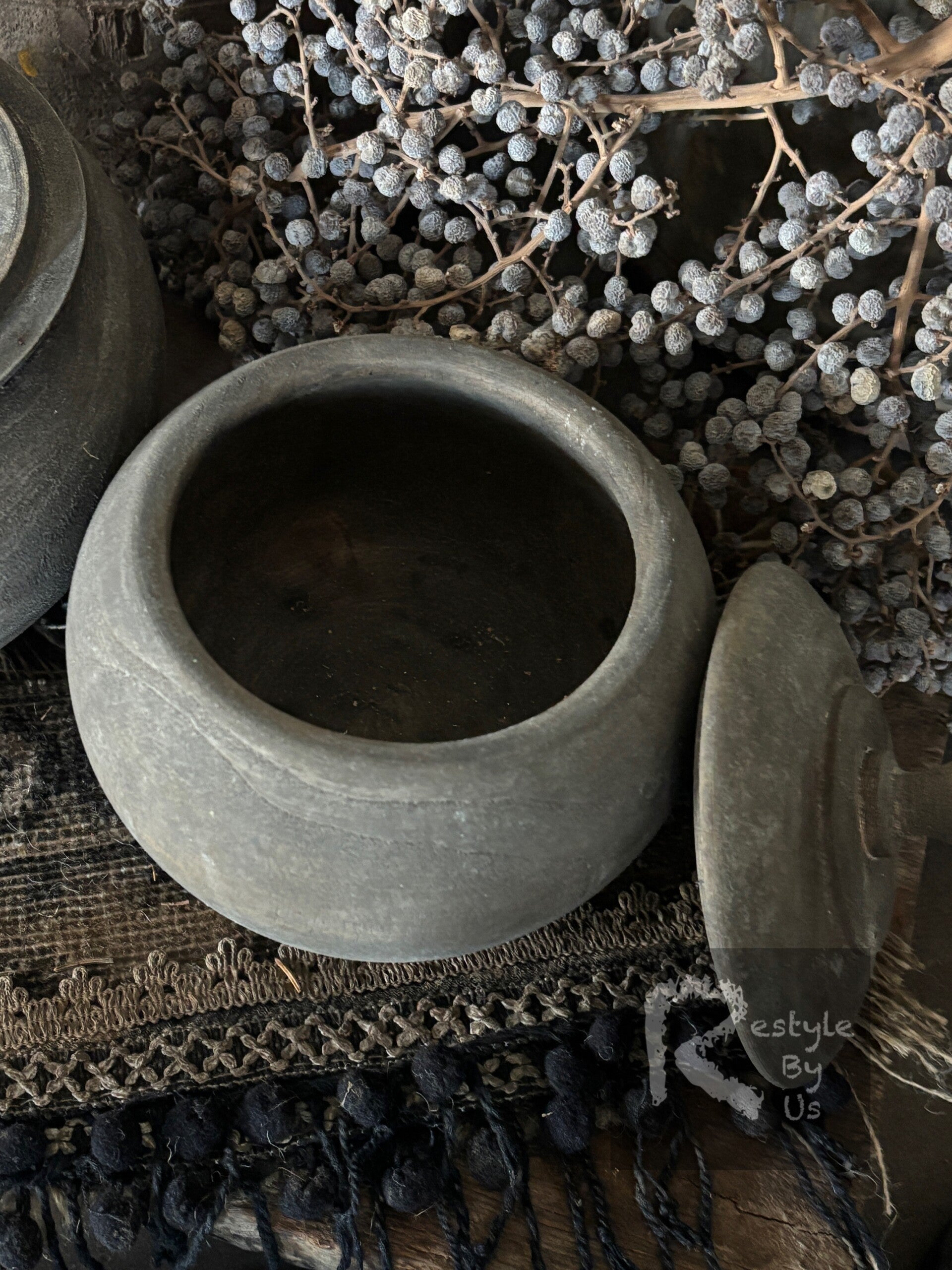 Houten Potjes met Deksel M