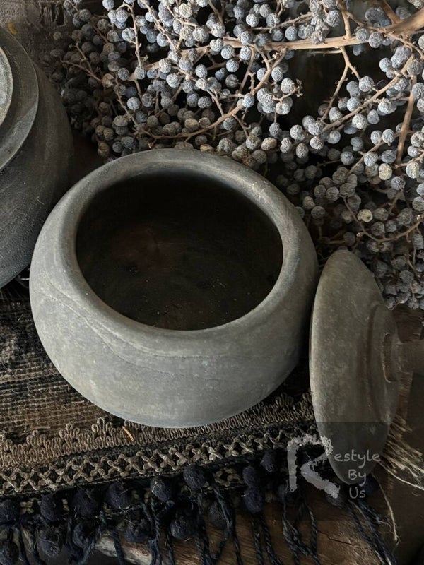 Houten Potjes met Deksel M